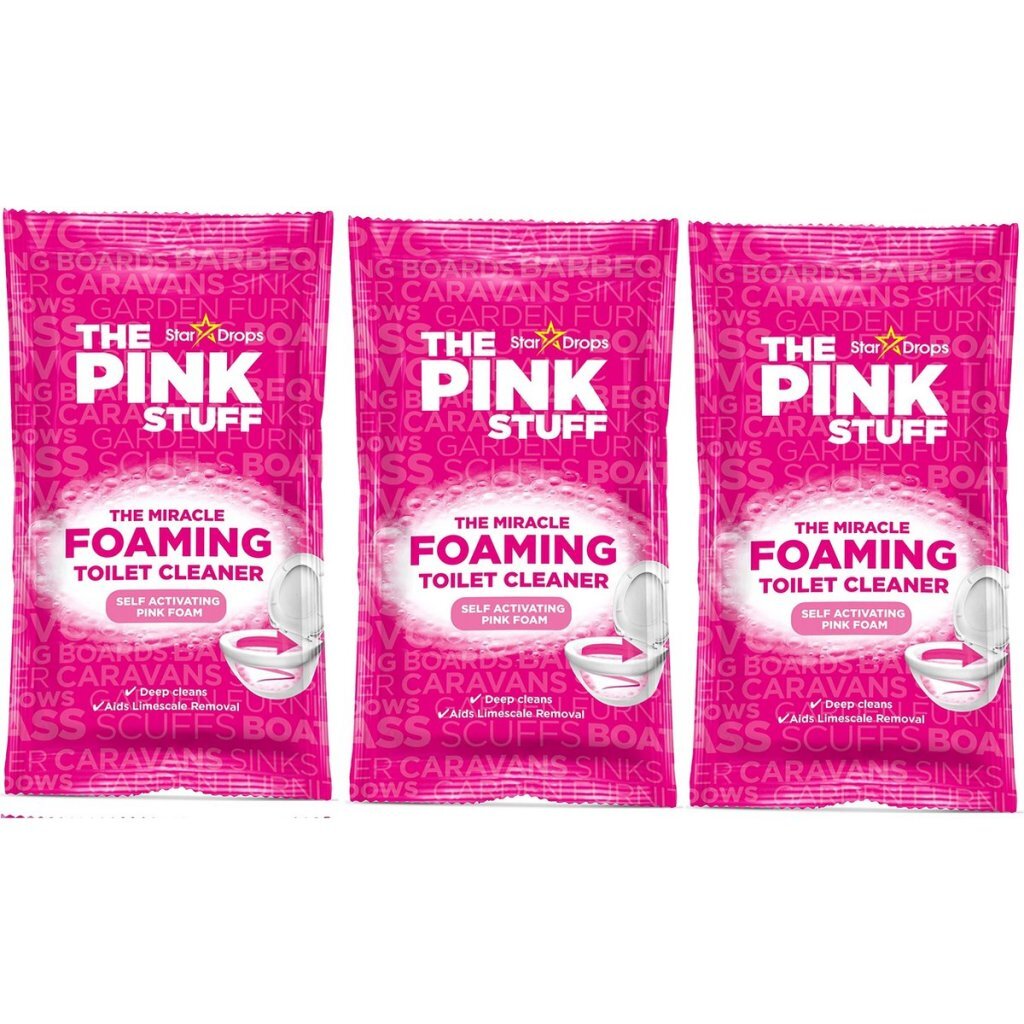 Overige Merken The Pink Stuff Foam Toilet Cleaner 3X100 Gr