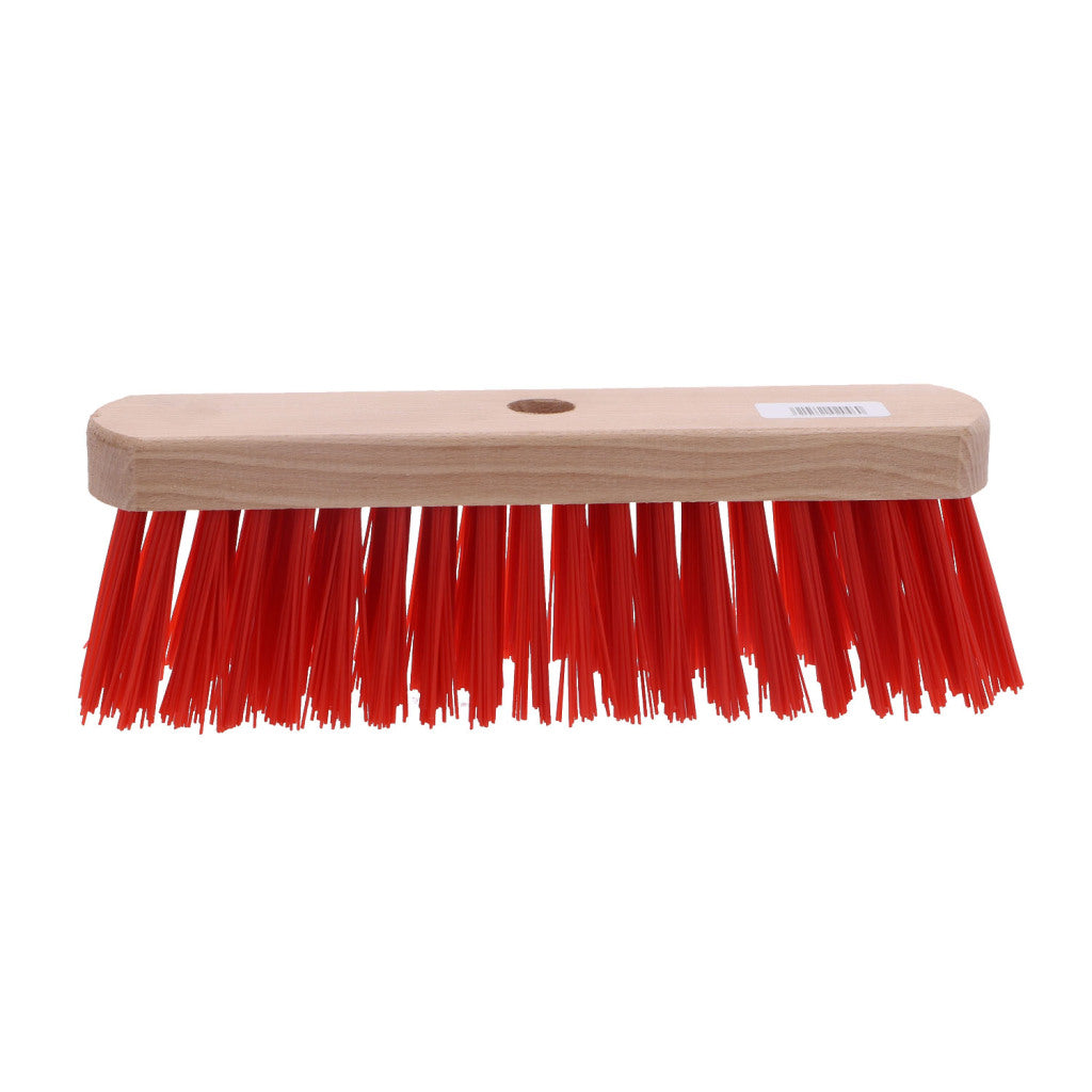 Linea Houten Straatbezem 29 Cm Rood/Nylon