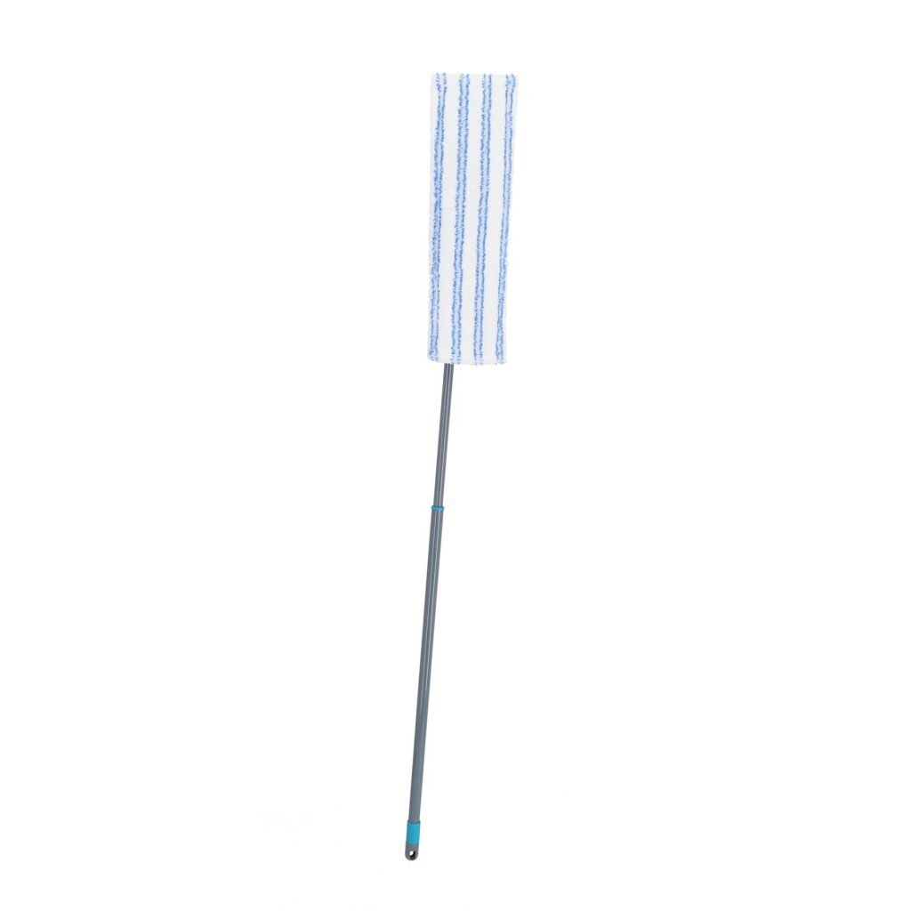 Linea Plushine Pro Dweil Met Telescopische Steel 130 Cm Grijs/Blauw