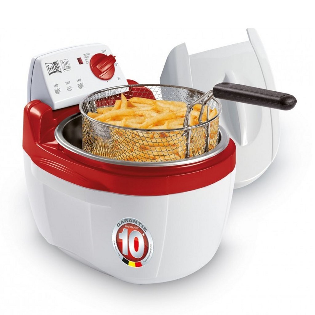 Fritel Sf4209 Turbo Friteuse 3L 2000W Rood/Wit