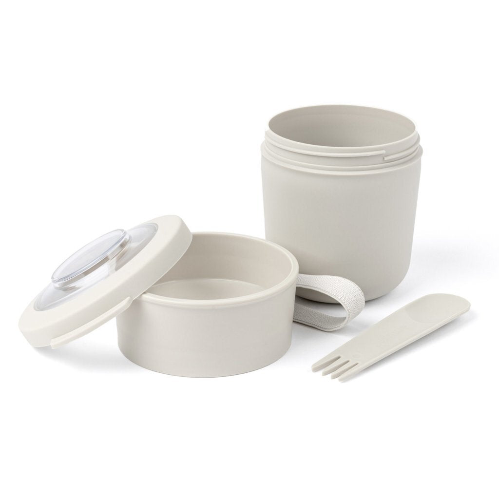 Amuse Tylla Duo Oat Lunchbowl 150+450 Ml + Spork Wit