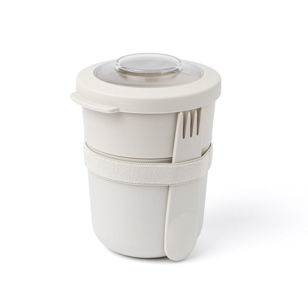 Amuse Tylla Duo Oat Lunchbowl 150+450 Ml + Spork Wit