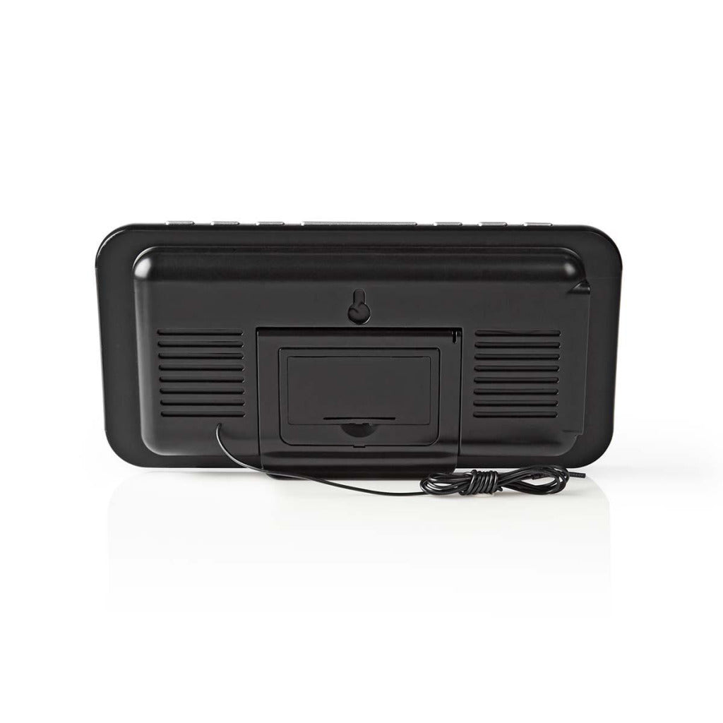 Nedis Clar004Bk Digitale Wekkerradio Led Van 1,8" Fm 20 Voorkeuze-Instellingen Sluimeren