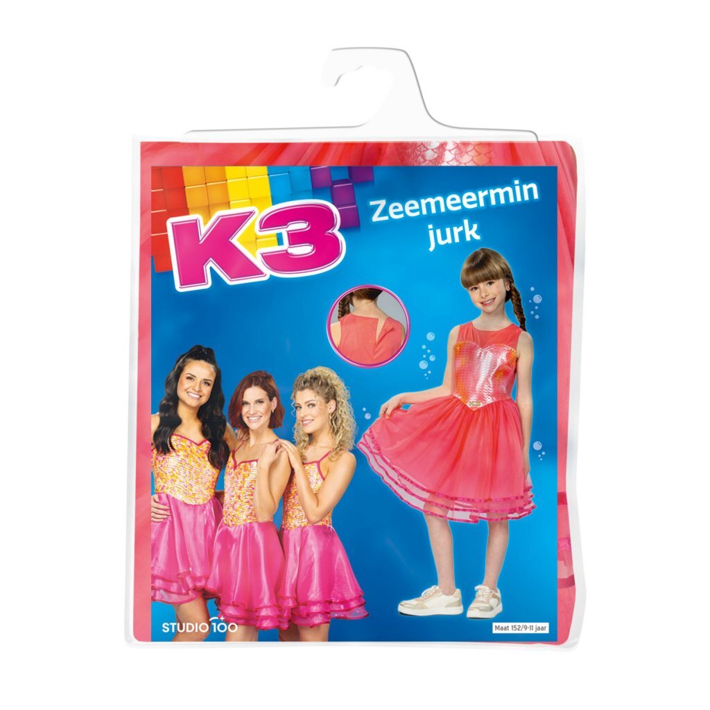 K3 Zeemeermin Jurk 9-11 Jaar