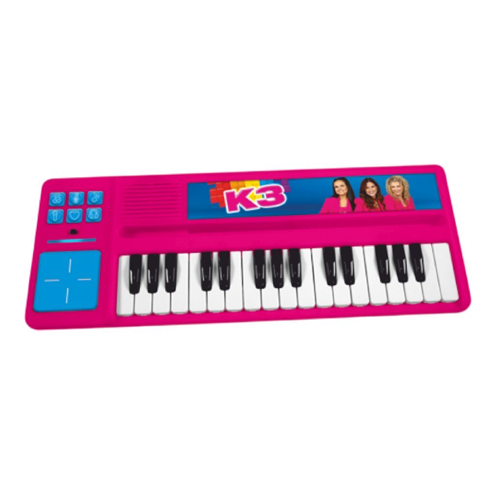 K3 Piano Met Drumpad Roze/Blauw