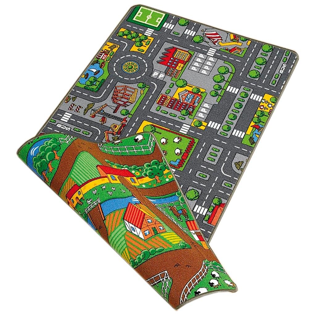 Overige Merken Speelkleed Duo Stad En Boerderij 67X100 Cm