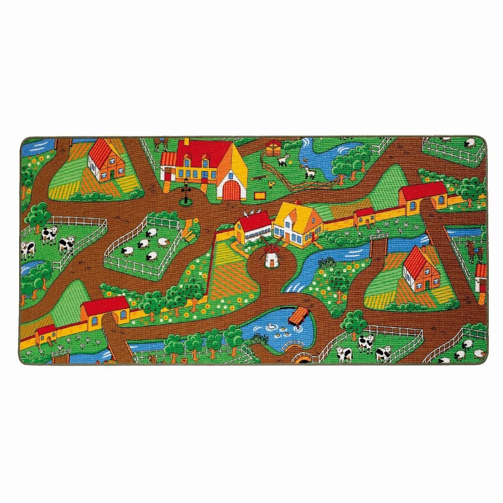 Overige Merken Speelkleed Duo Stad En Boerderij 67X100 Cm