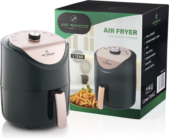 Just Perfecto JL-14: 1200W Airfryer heteluchtfriteuse met draaiknop - 3.5L