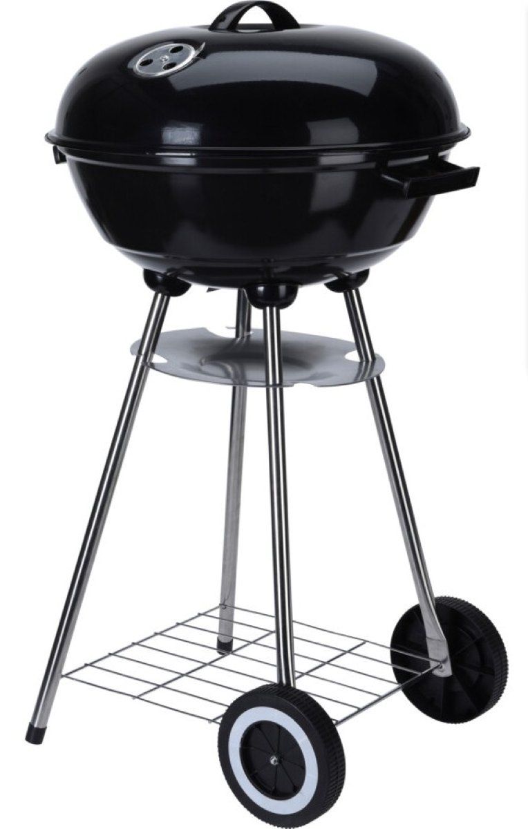 Houtskoolbarbecue Op Wielen - 46Cm