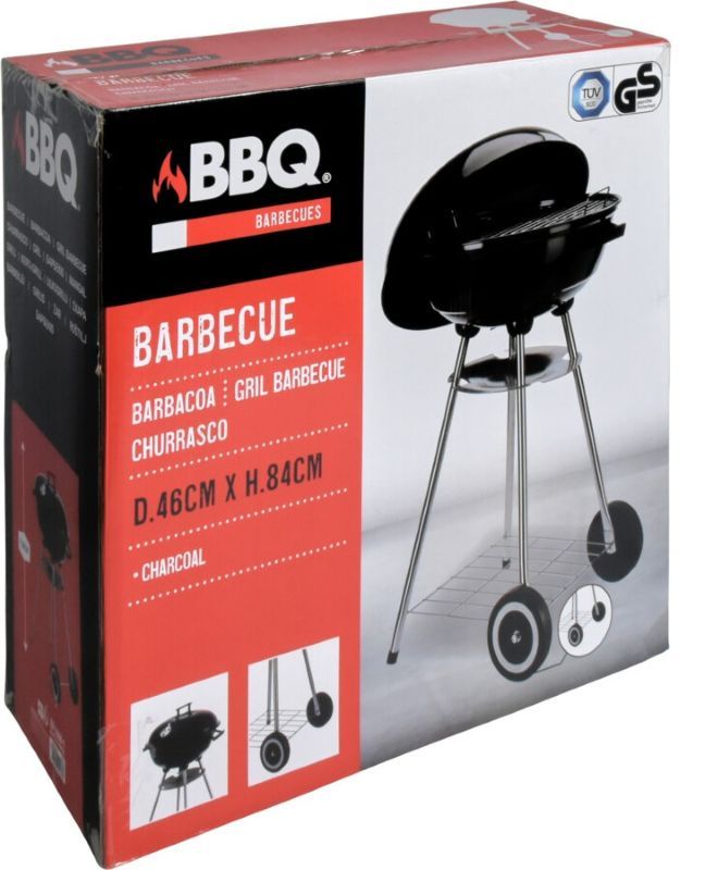 Houtskoolbarbecue Op Wielen - 46Cm