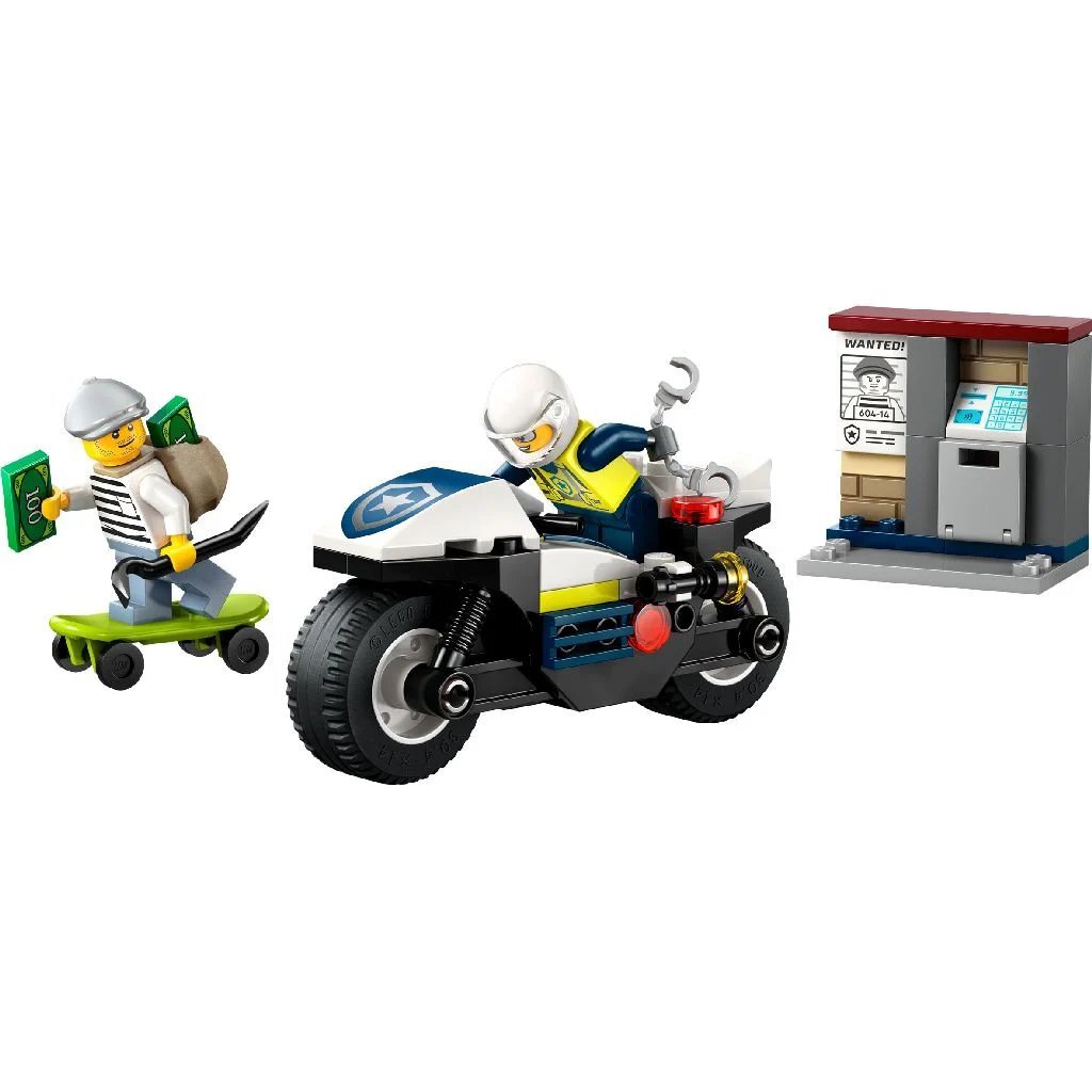 Lego City 60455 Achtervolging Op Politiemotor