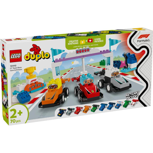 Lego Duplo 10445 F1 Team Racewagens En Coureurs