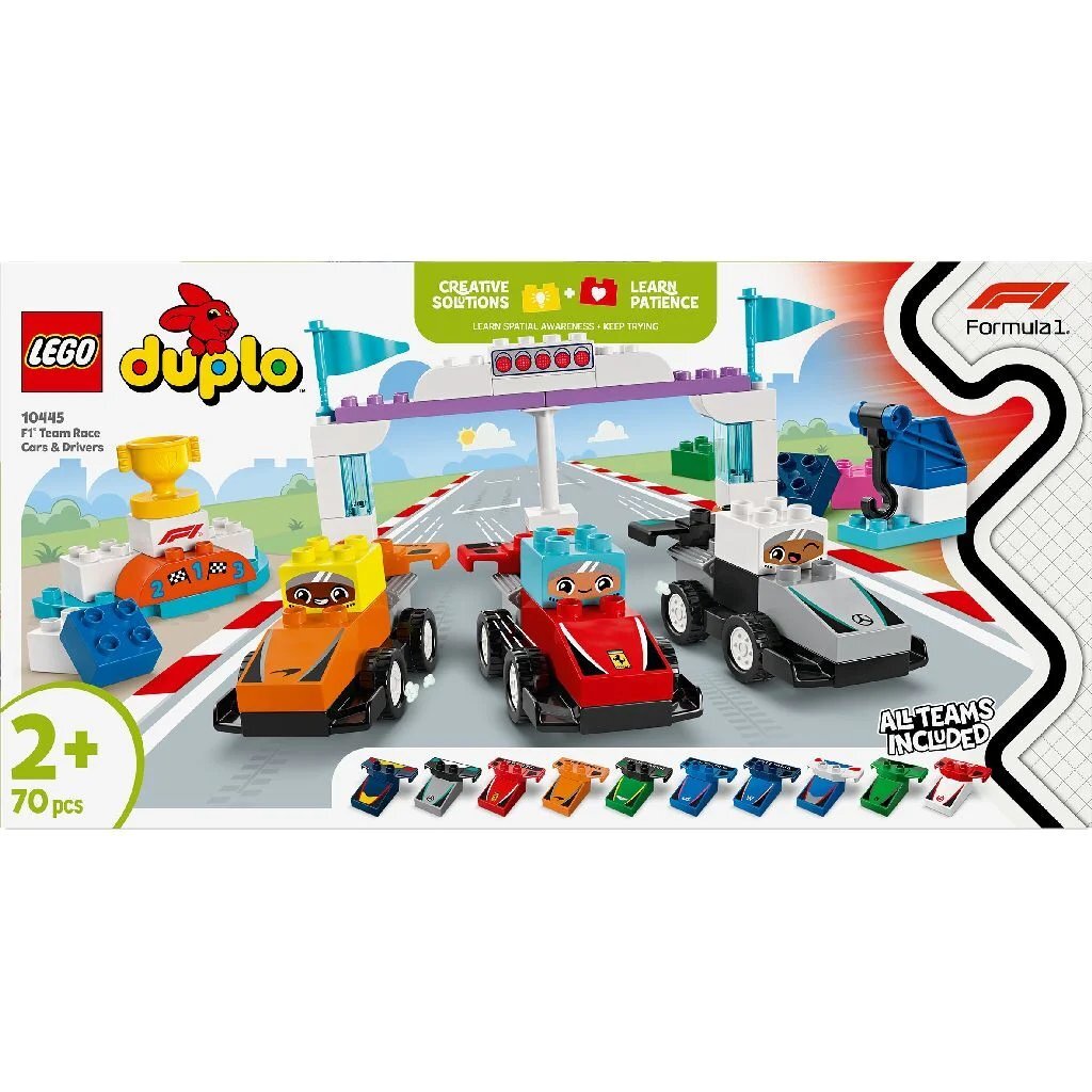 Lego Duplo 10445 F1 Team Racewagens En Coureurs