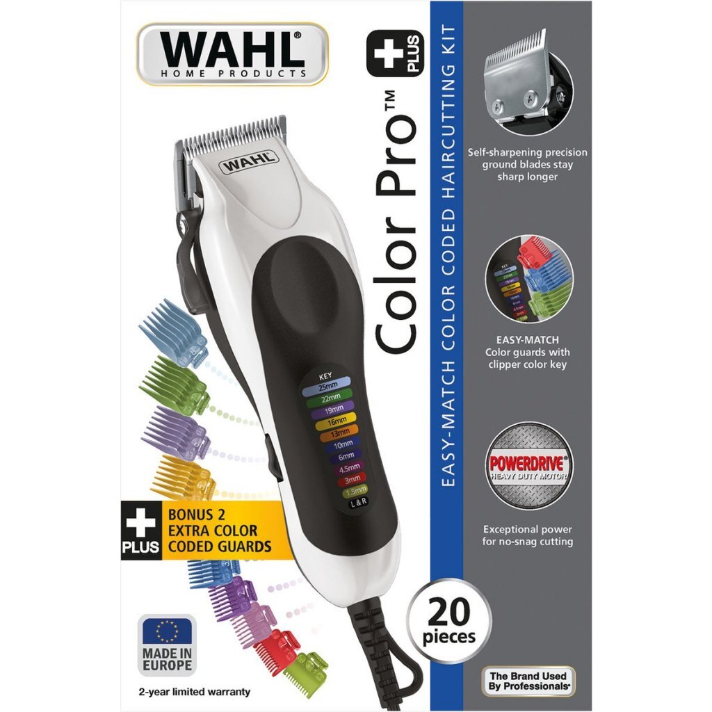 Wahl Color Pro Plus Eu Tondeuse Wit/Zwart