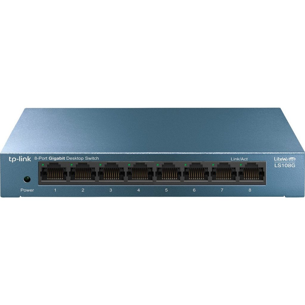 Tp-Link Ls108G 8-Poorts Netwerk Switch Blauw