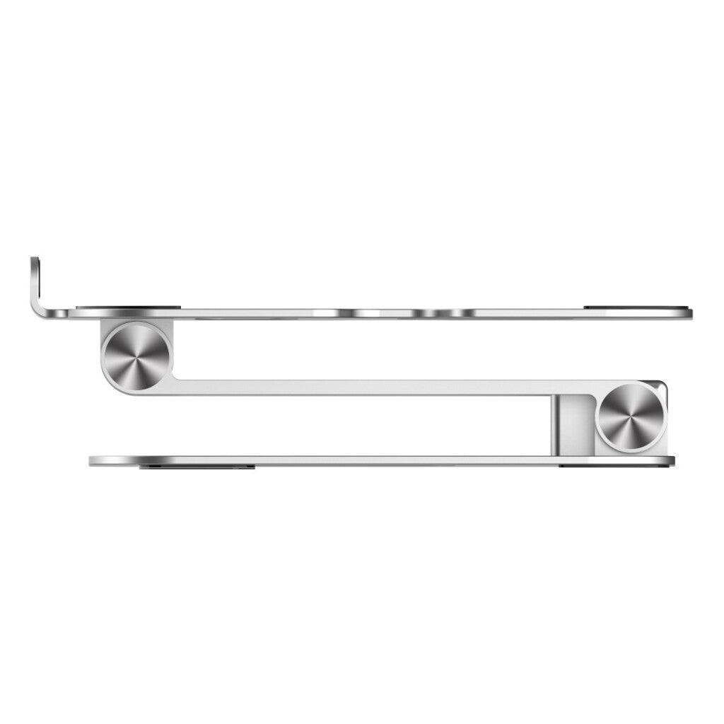 Rapoo Ucs-5001 Laptop Standaard + 5In1 Usb-C Multiport Hub Aluminium/Zilver