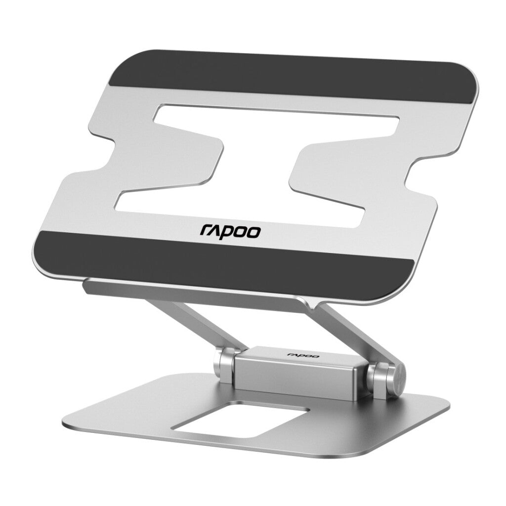 Rapoo Ucs-5001 Laptop Standaard + 5In1 Usb-C Multiport Hub Aluminium/Zilver
