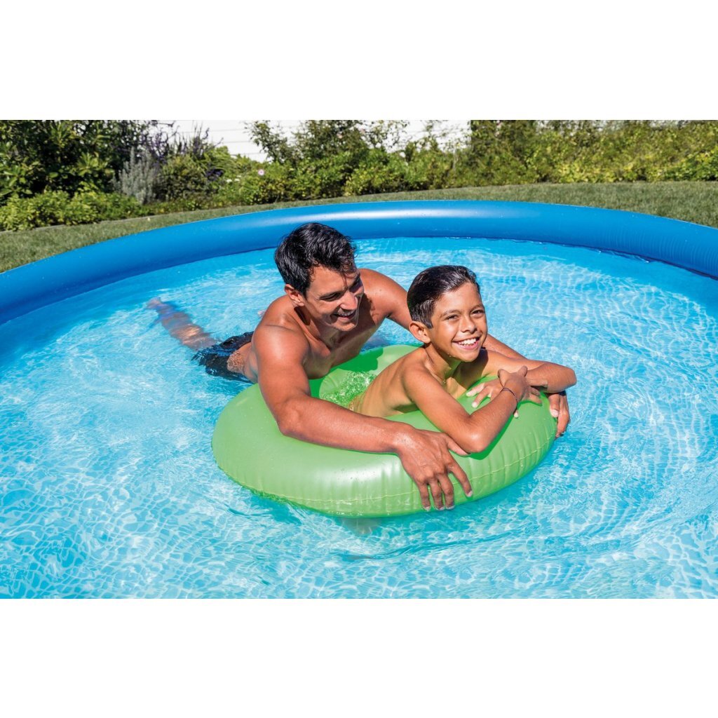 Intex 28158Gn Easy Set Opblaaszwembad 457X84 Cm + Filterpomp Blauw