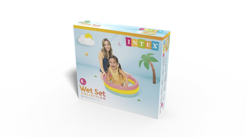 Intex 57107Np Sunset Baby Pool 61X22Cm