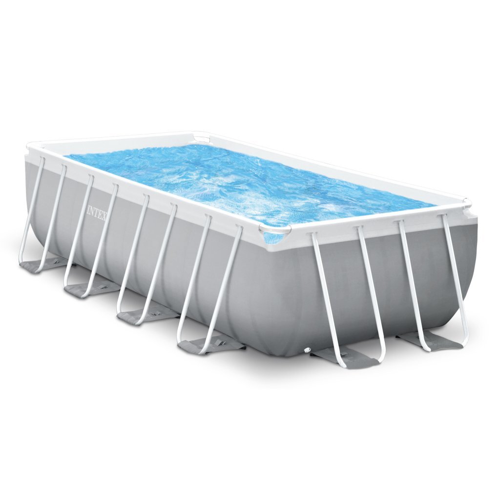 Intex 26792Gn Prism Frame Zwembad 488X244X107 Cm Grijs/Blauw