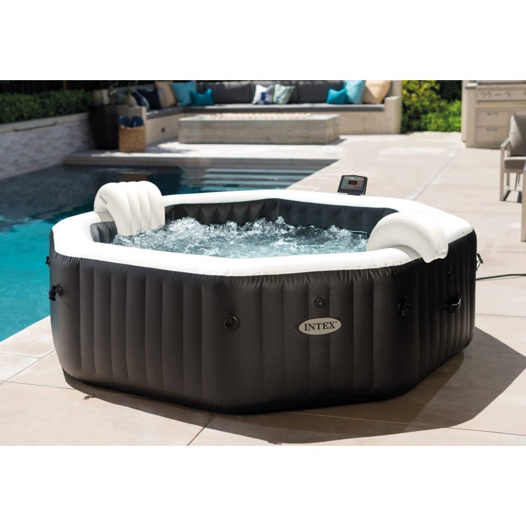 Intex 28462Nl Purespa Jet & Bubble Deluxe Jacuzzi 6-Persoons Set Met Zoutwatersysteem 218/168X71Cm