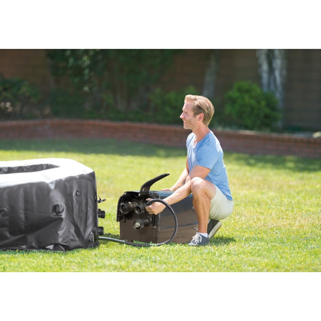Intex 28462Nl Purespa Jet & Bubble Deluxe Jacuzzi 6-Persoons Set Met Zoutwatersysteem 218/168X71Cm