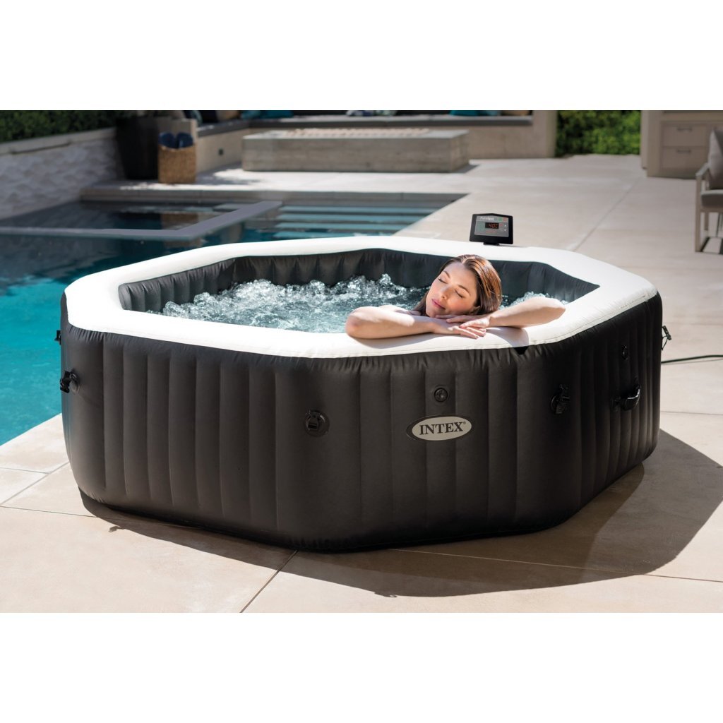 Intex 28462Nl Purespa Jet & Bubble Deluxe Jacuzzi 6-Persoons Set Met Zoutwatersysteem 218/168X71Cm