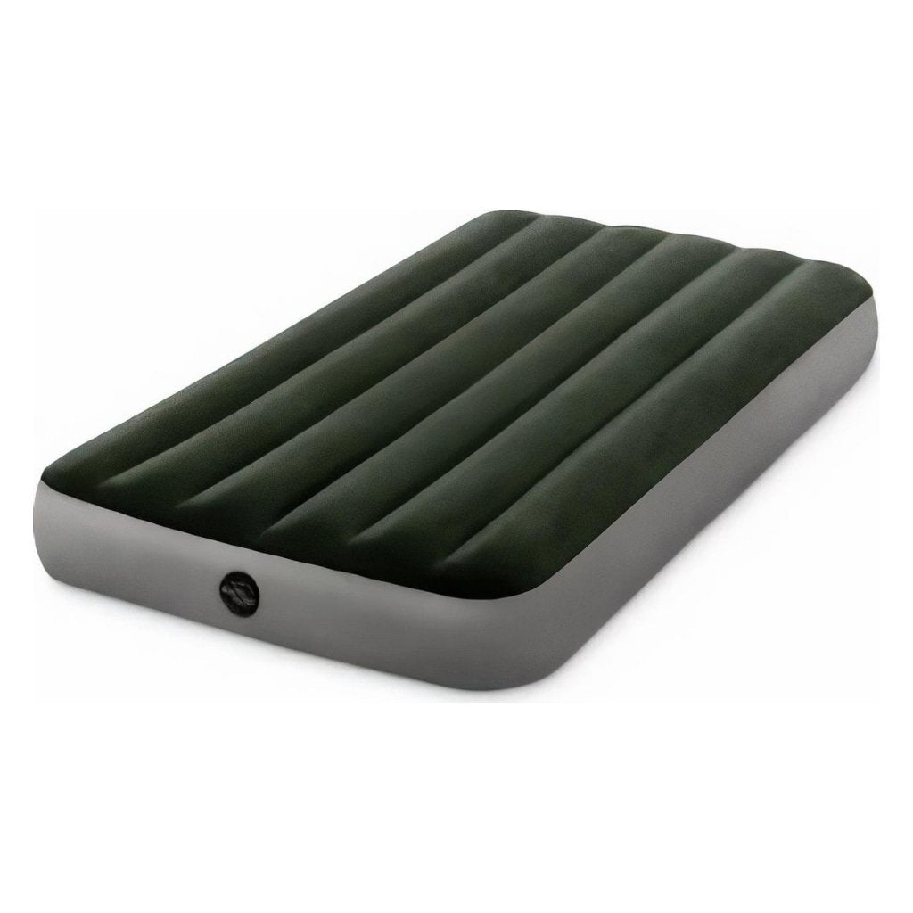 Intex 64107 Prestige Downy 1-Persoons Luchtbed 191X99 Cm Groen/Grijs