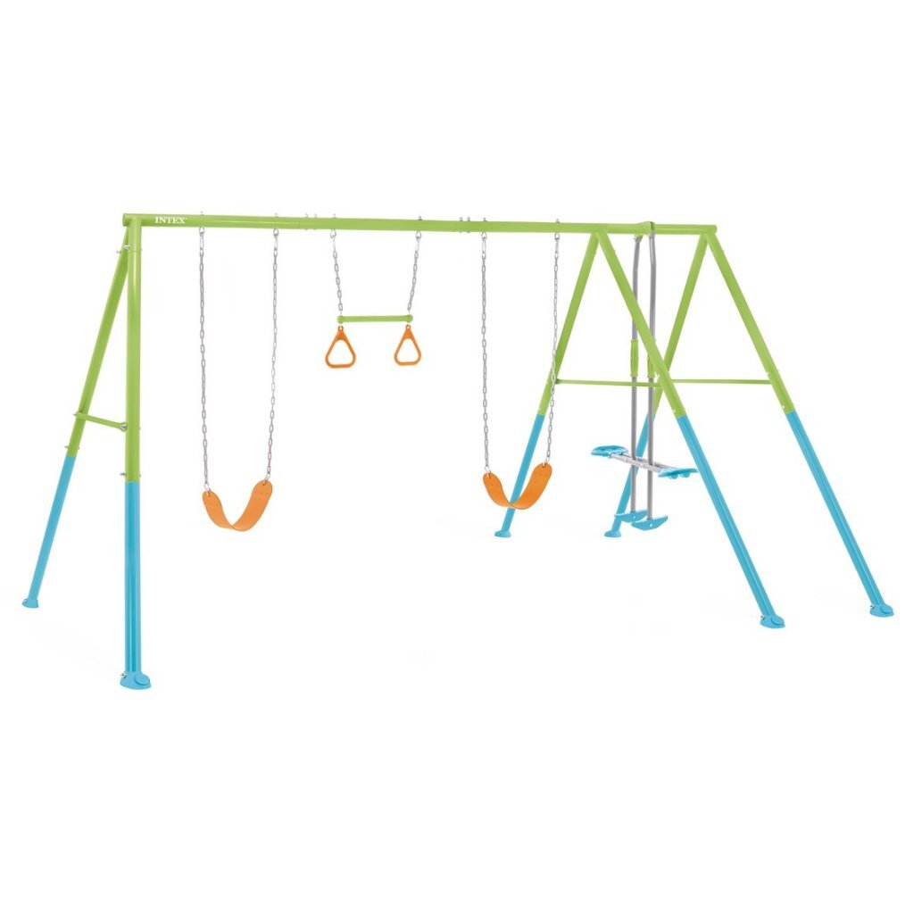 Intex 44130 Schommelset 442X200X235 Cm Groen/Blauw/Oranje