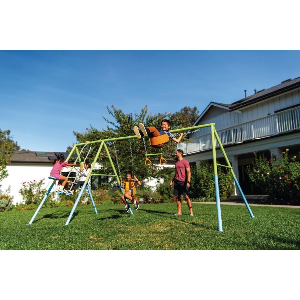 Intex 44130 Schommelset 442X200X235 Cm Groen/Blauw/Oranje
