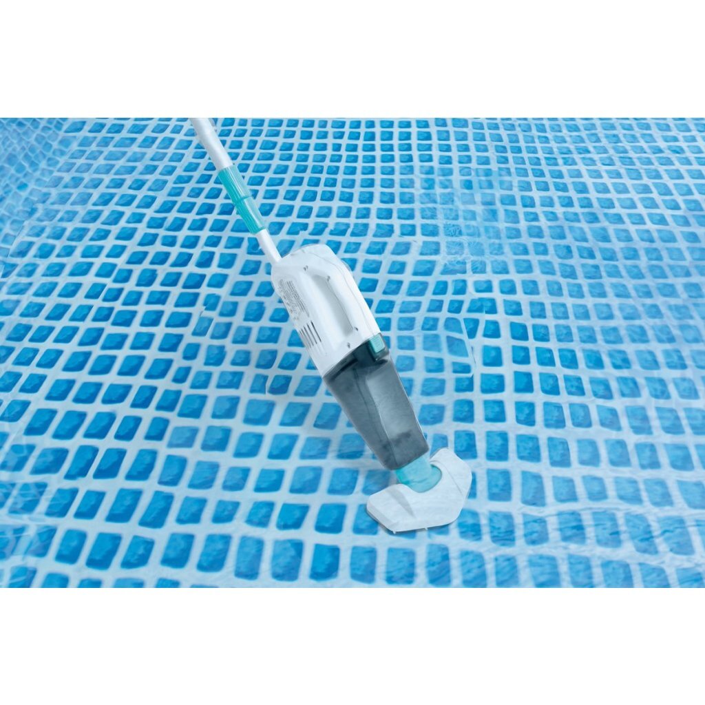 Intex 28626 Handzaam Oplaadbaar Stofzuiger Voor Zwembad/Spa Wit/Blauw