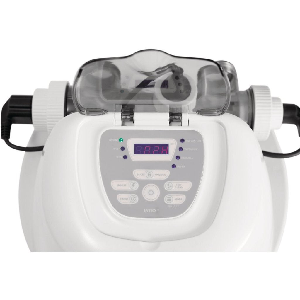 Intex 26688Gs Qs700 Plus Krystal Clear Zoutwatersysteem 12 Volt Wit/Grijs