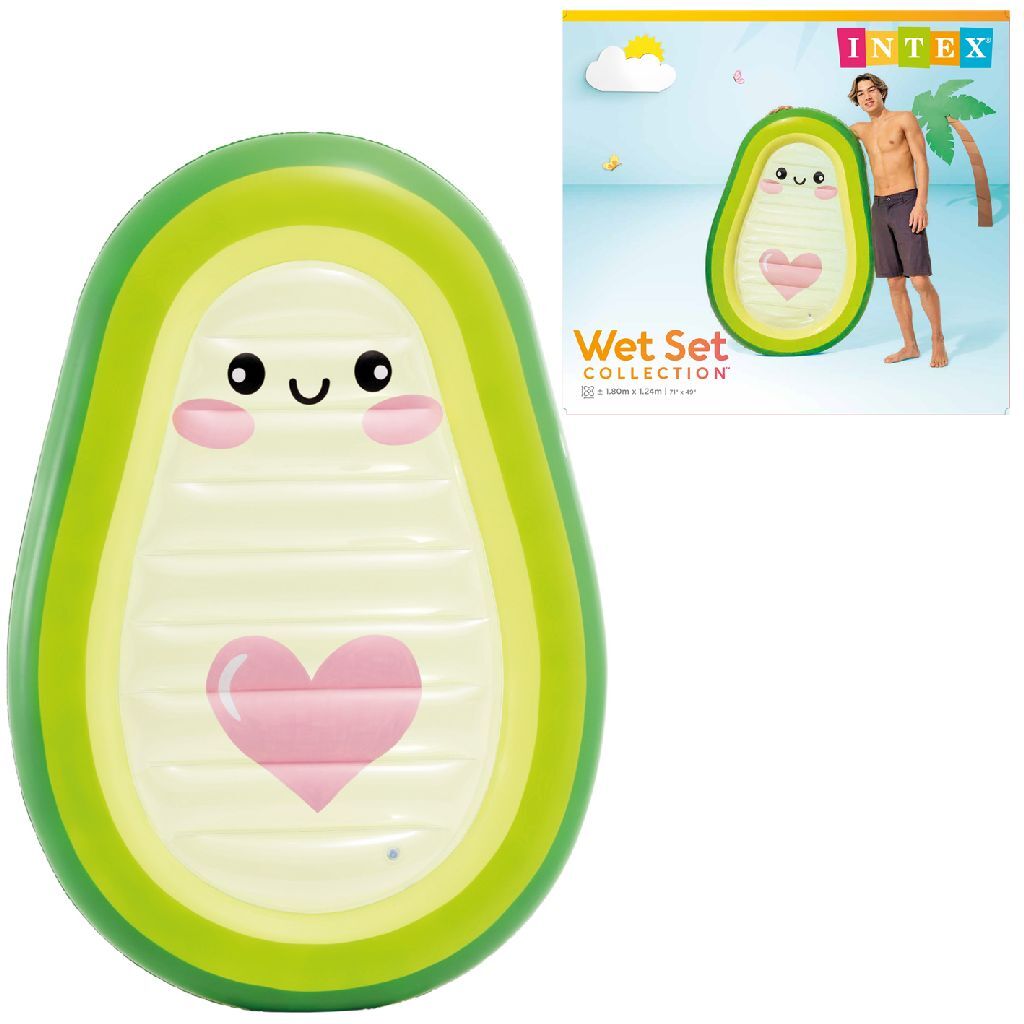 Intex Wet Set Collection Avocado Buddy Luchtbed 114X165X23 Cm