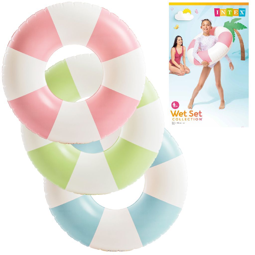 Intex Wet Set Collection Coastal Cabana Zwemring 91 Cm Assorti