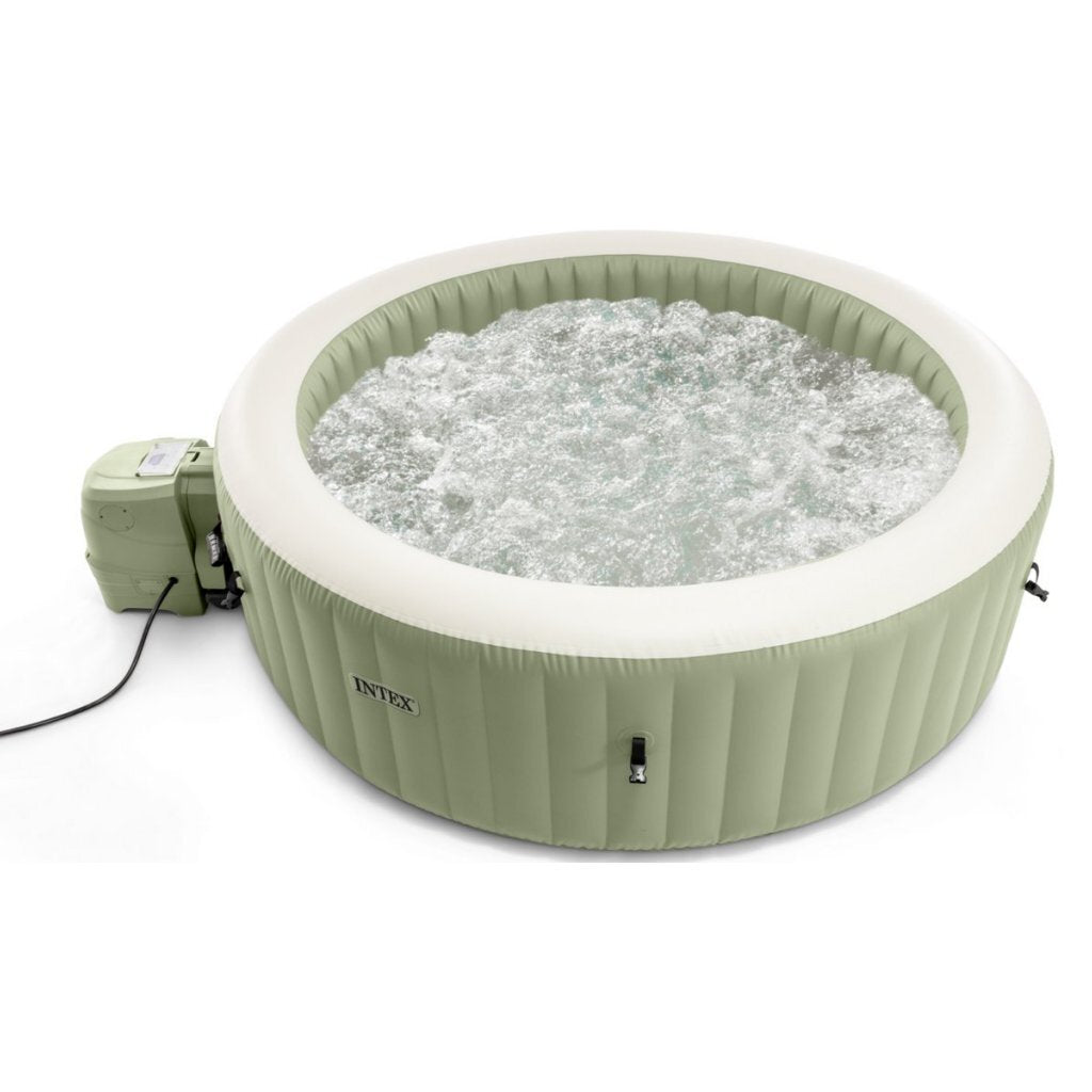 Intex 28426Np Purespa Bubble Massage Bad 196X71 Cm Olijfgroen