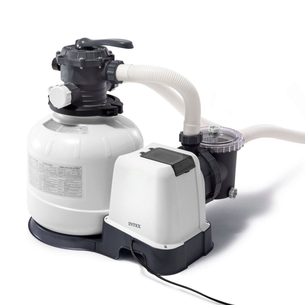 Intex 26656Gs Sx2100 Zandfilterpomp 6 M&Sup3;/U Wit/Zwart