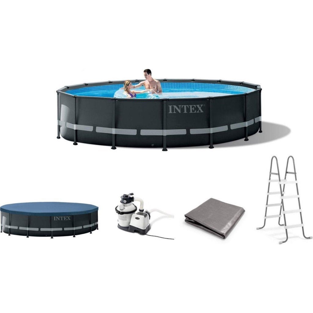 Intex 26326Gs Ultra Xtr Frame Zwembad 488X122 Cm Zwart