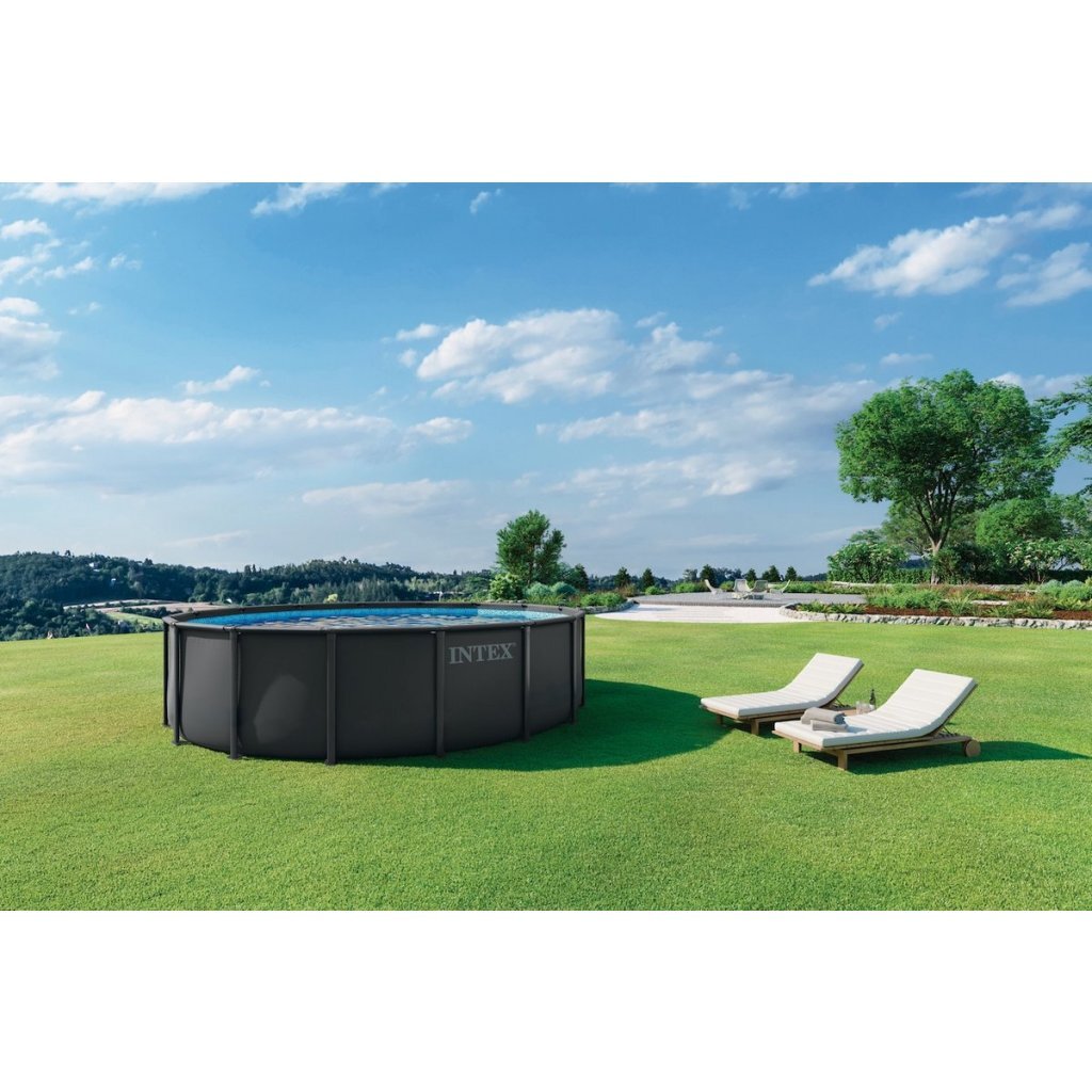 Intex 26326Gs Ultra Xtr Frame Zwembad 488X122 Cm Zwart