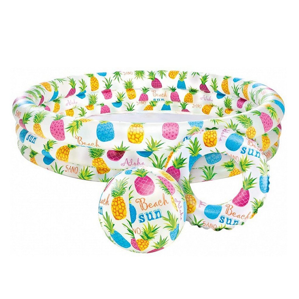Intex 59469Np Ananas Opblaasbaar Zwembad Set
