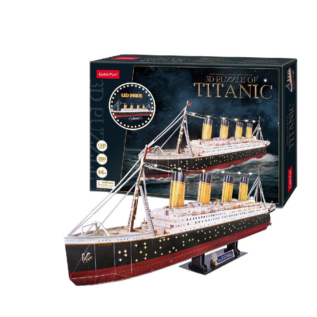 Cubic Fun 3D Led Puzzel Titanic 266 Stukjes