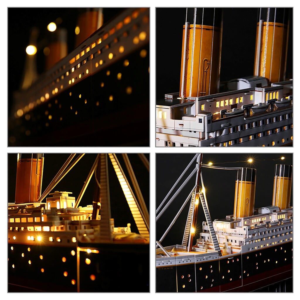 Cubic Fun 3D Led Puzzel Titanic 266 Stukjes