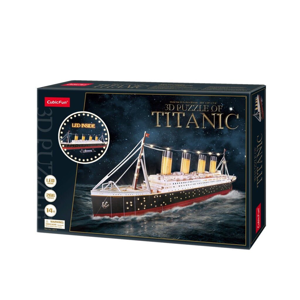 Cubic Fun 3D Led Puzzel Titanic 266 Stukjes