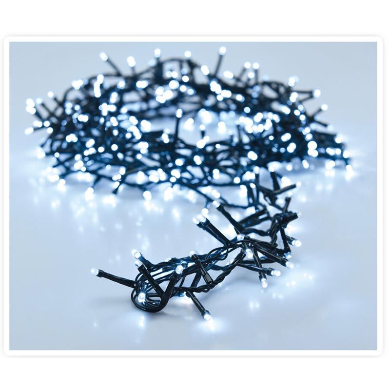 Micro Cluster 200 Led - 4M - Wit - Batterij - Lichtfuncties - Geheugen - Timer