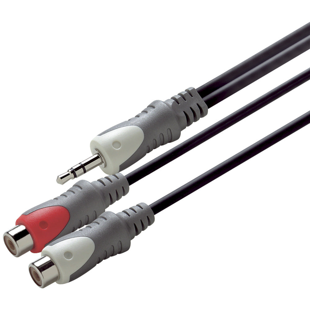 Scanpart Verloopkabel 3.5S(M)-2Tulp(F) 0.2M