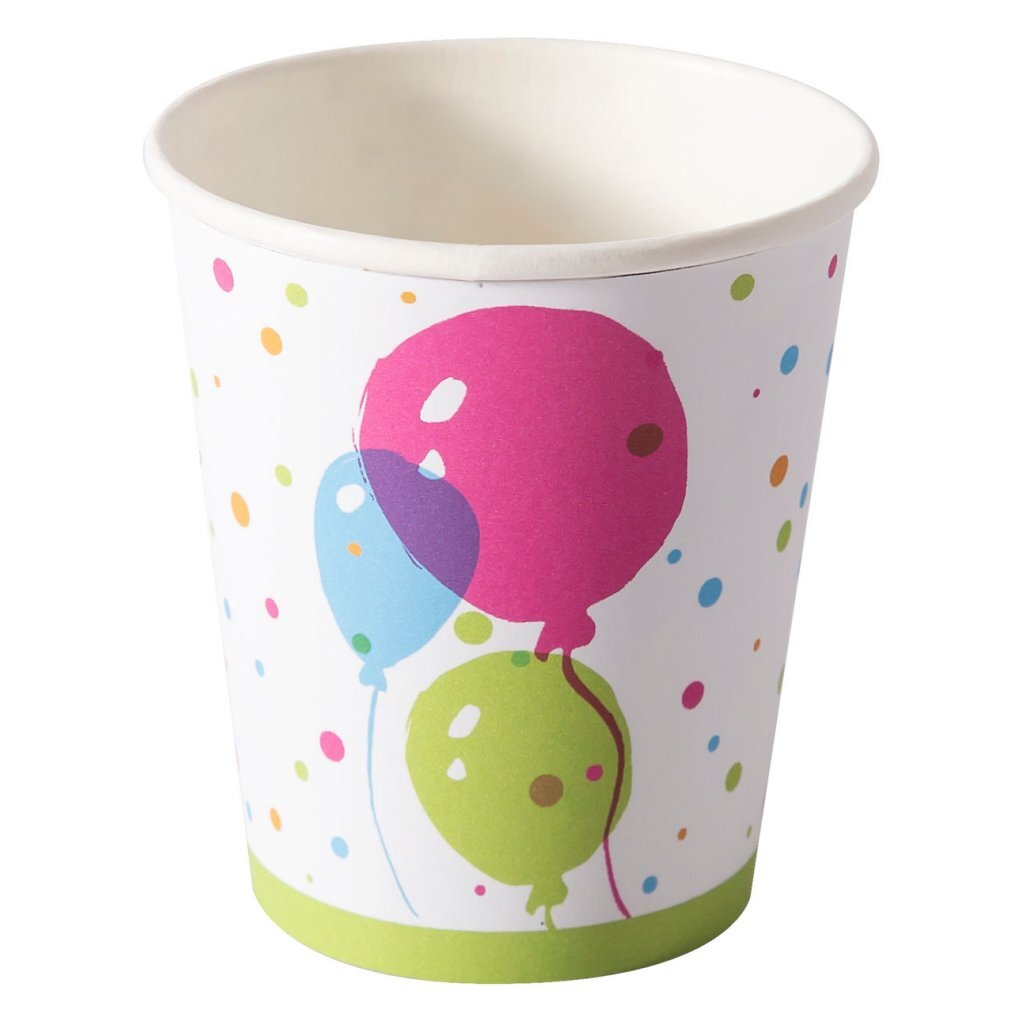 Duni Papieren Bekers Splash Balloons 20 Cl 10 Stuks