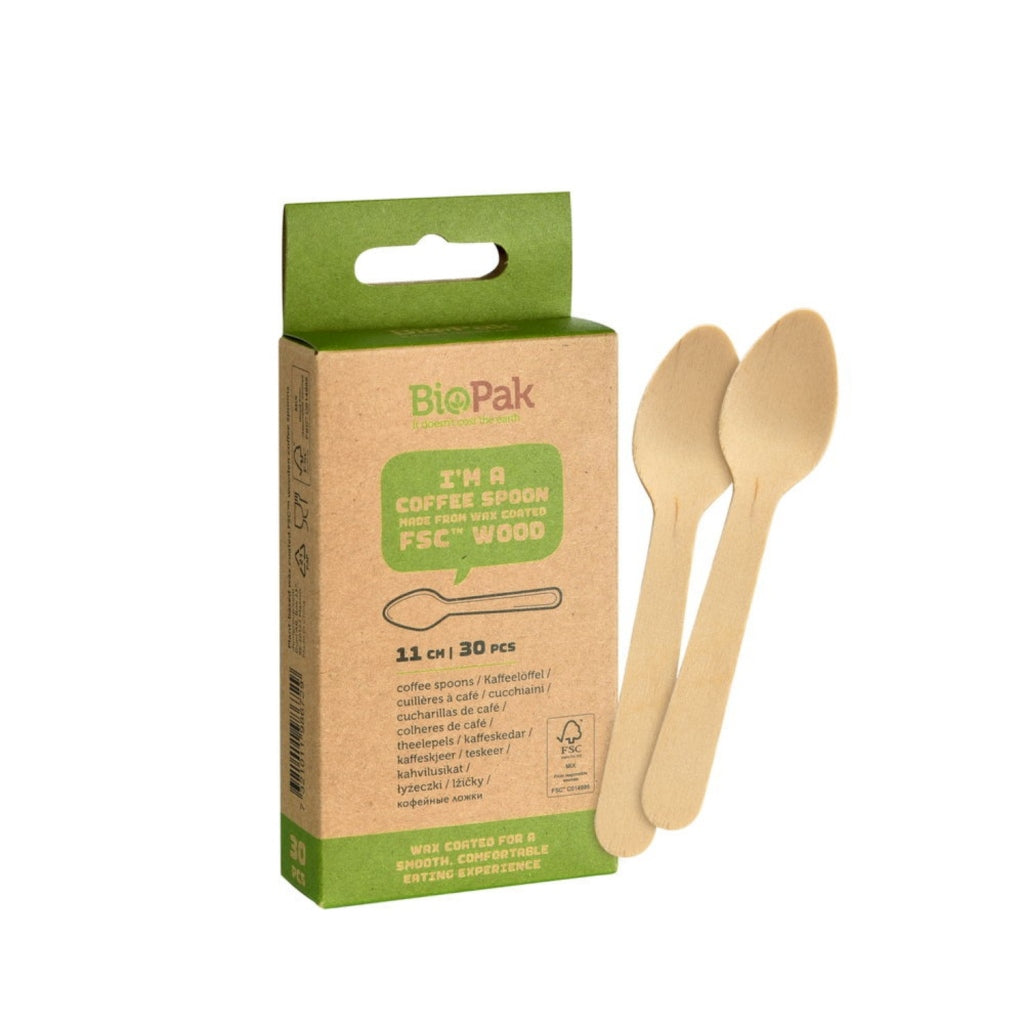 Duni Bio Pack Houten Koffielepels 30 Stuks