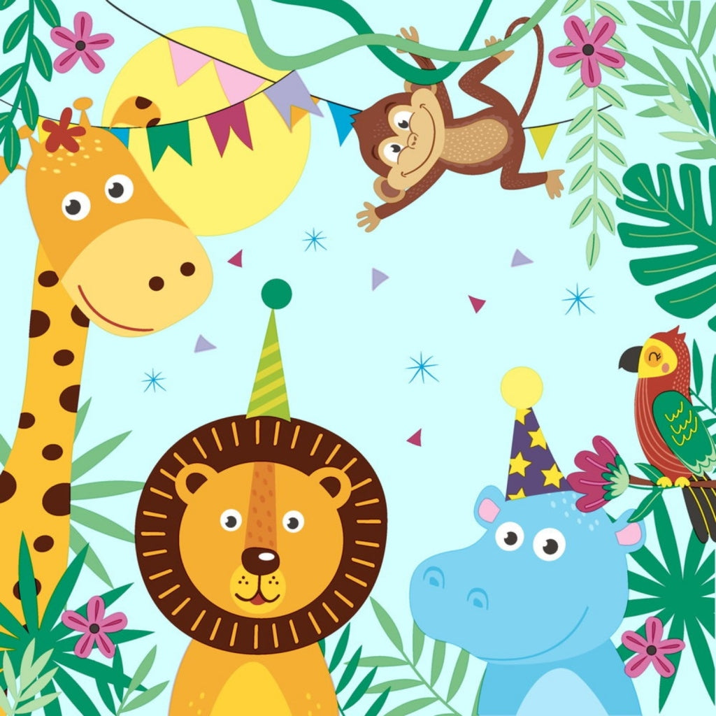 Duni Servetten Party Animals 33X33 Cm 20 Stuks