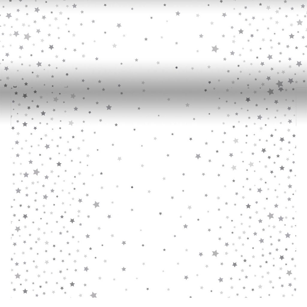 Duni Star Silver Stardust Tafelloper 40X480 Cm Zilver