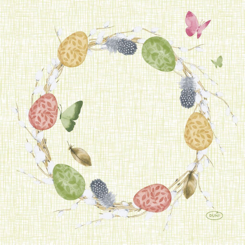 Duni 3-Laags Papieren Servetten Joyful Spring 33X33 Cm 20 Stuks