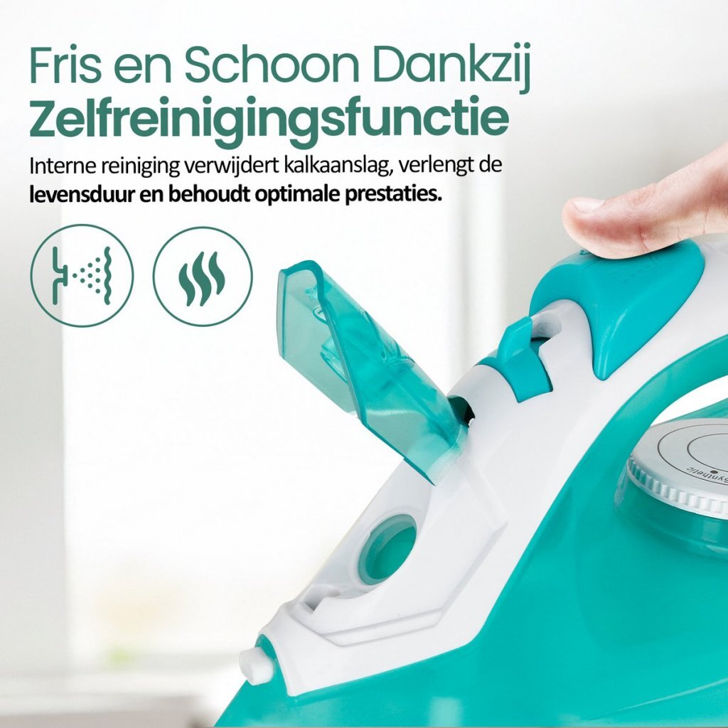 Emerio Si-110298.4 Stoomstrijkijzer Lichtblauw/Wit